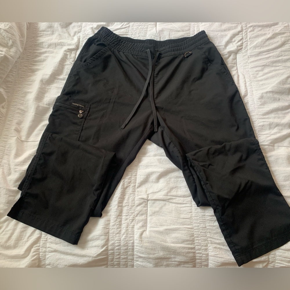 Black scrub pants